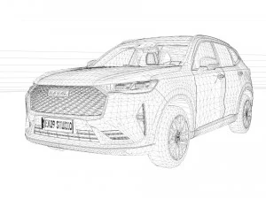 Haval H6 2023 3D Model