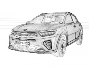 2023 Kia Stonic GT-Line 3D 模型