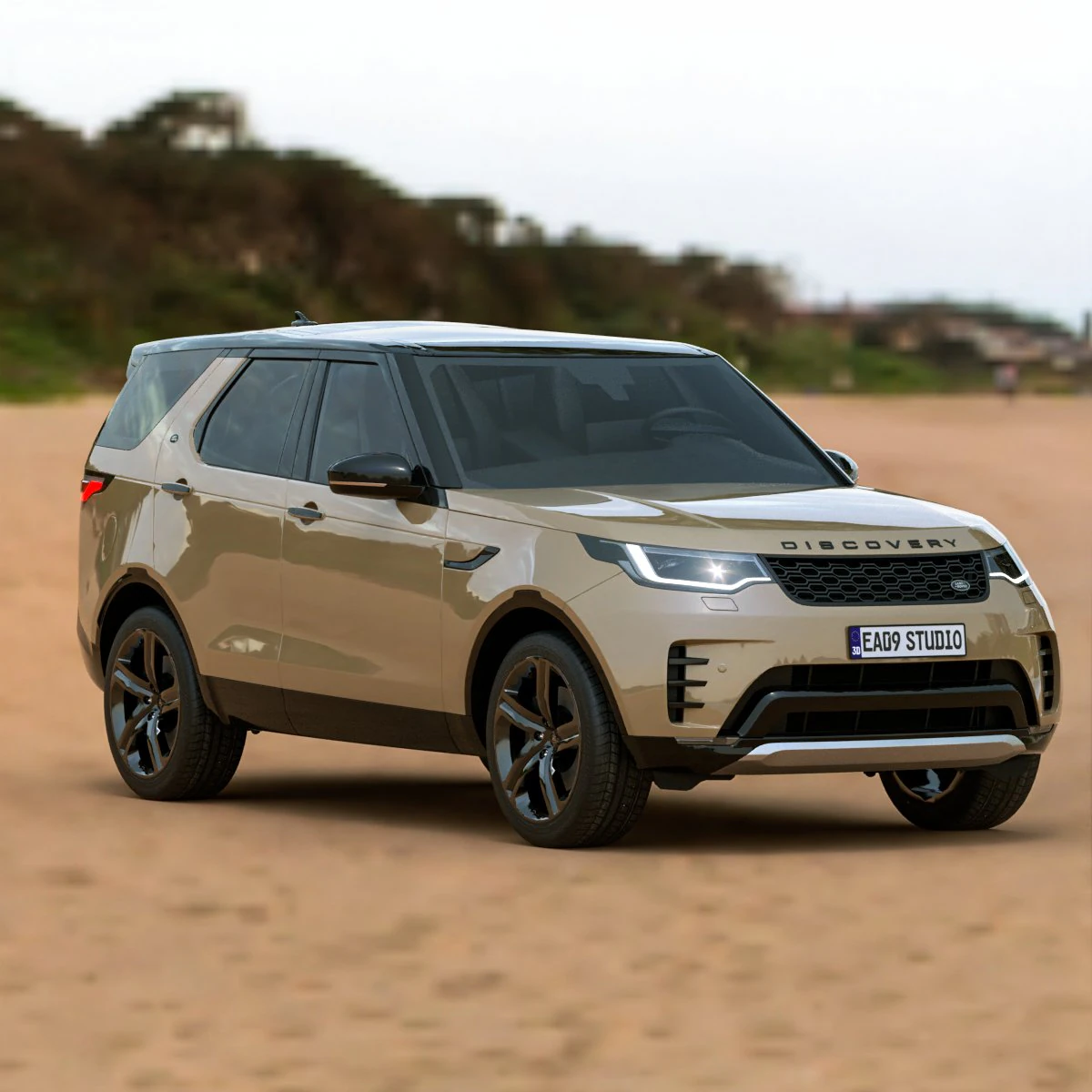 2023 Land Rover Discovery 3D Model .c4d .max .obj .3ds .fbx .stl .blend 