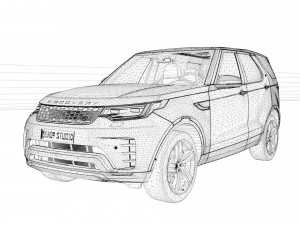 2023 Land Rover Discovery Modello 3D