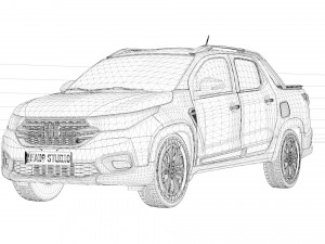 Fiat Strada 2023 Modelo 3D