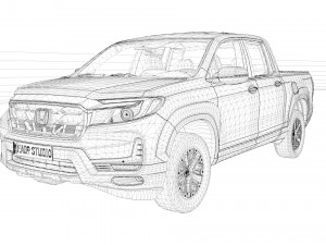 2023 Honda Ridgeline 3D Model