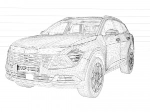 KIA Sportage X-Pro 2023 3D 模型