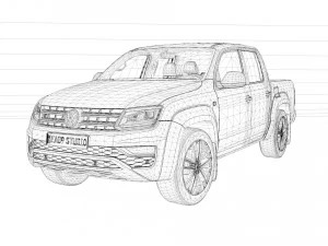 2023 Volkswagen Amarok 3D Model