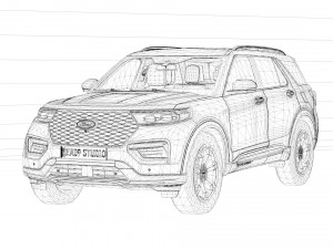 Ford-Explorer 3D Model