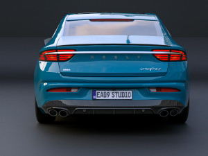 2023 Geely Preface 3D-Modell