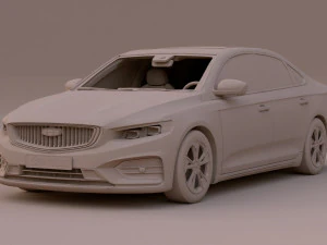 2023 Geely Preface 3D Model