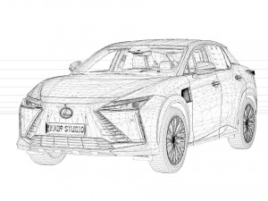 2023 Lexus RZ450e 3D 模型
