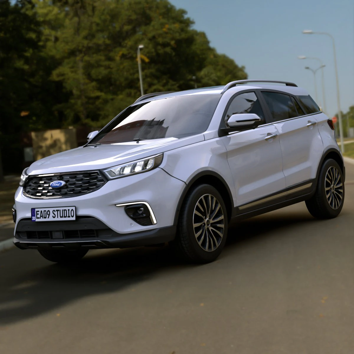 Ford-Territory 2023 3D Model .c4d .max .obj .3ds .fbx .stl .blend