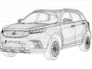 Ford-Territory 2023 Model 3D