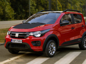 Fiat Mobi Trekking 2023 3D Модель