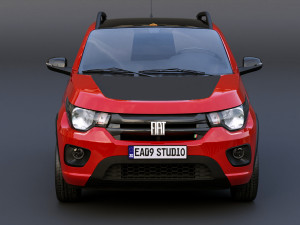 Fiat Mobi Trekking 2023 3D Модель