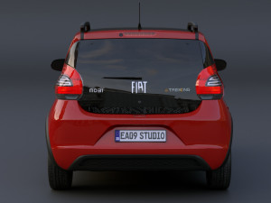 Fiat Mobi Trekking 2023 3D Модель