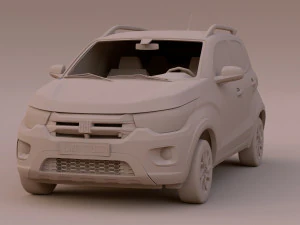 Fiat Mobi Trekking 2023 3D Model