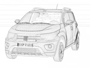 Fiat Mobi Trekking 2023 3D Model