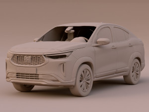 Fiat Fastback Audace 2023 3D 모델