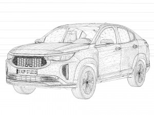 Fiat Fastback Audace 2023 3D 모델