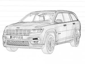 Jeep Commander 2023 3D Model