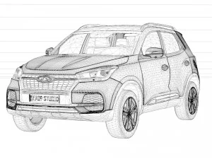 Chery Tiggo 5x 3D Model