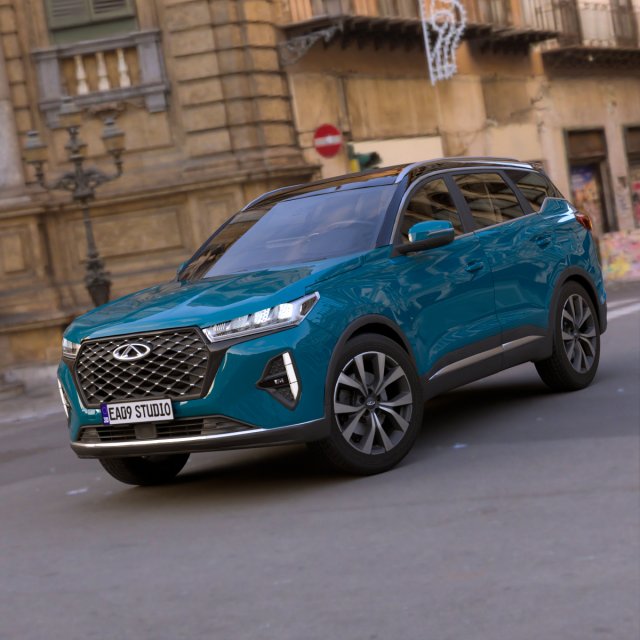 Chery Tiggo 7 Pro 3D-Modell .c4d .max .obj .3ds .fbx .stl .blend 