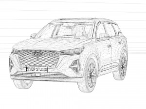 Chery Tiggo 7 Pro 3D-Modell