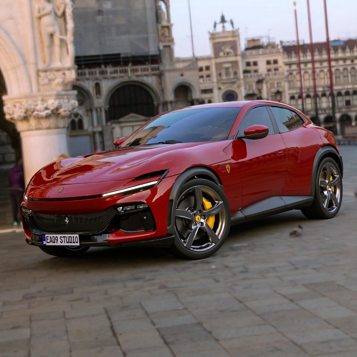 2023 Ferrari Purosangue 3D Model in Sport Cars 3DExport