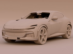 2023 Ferrari Purosangue Modelo 3D