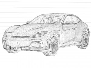 2023 Ferrari Purosangue Modelo 3D