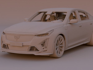 2022 Cadillac CT5-V Blackwing 3D Модель