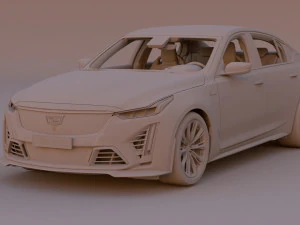 2022 Cadillac CT5-V Blackwing 3D Model
