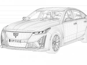 2022 Cadillac CT5-V Blackwing 3D Model