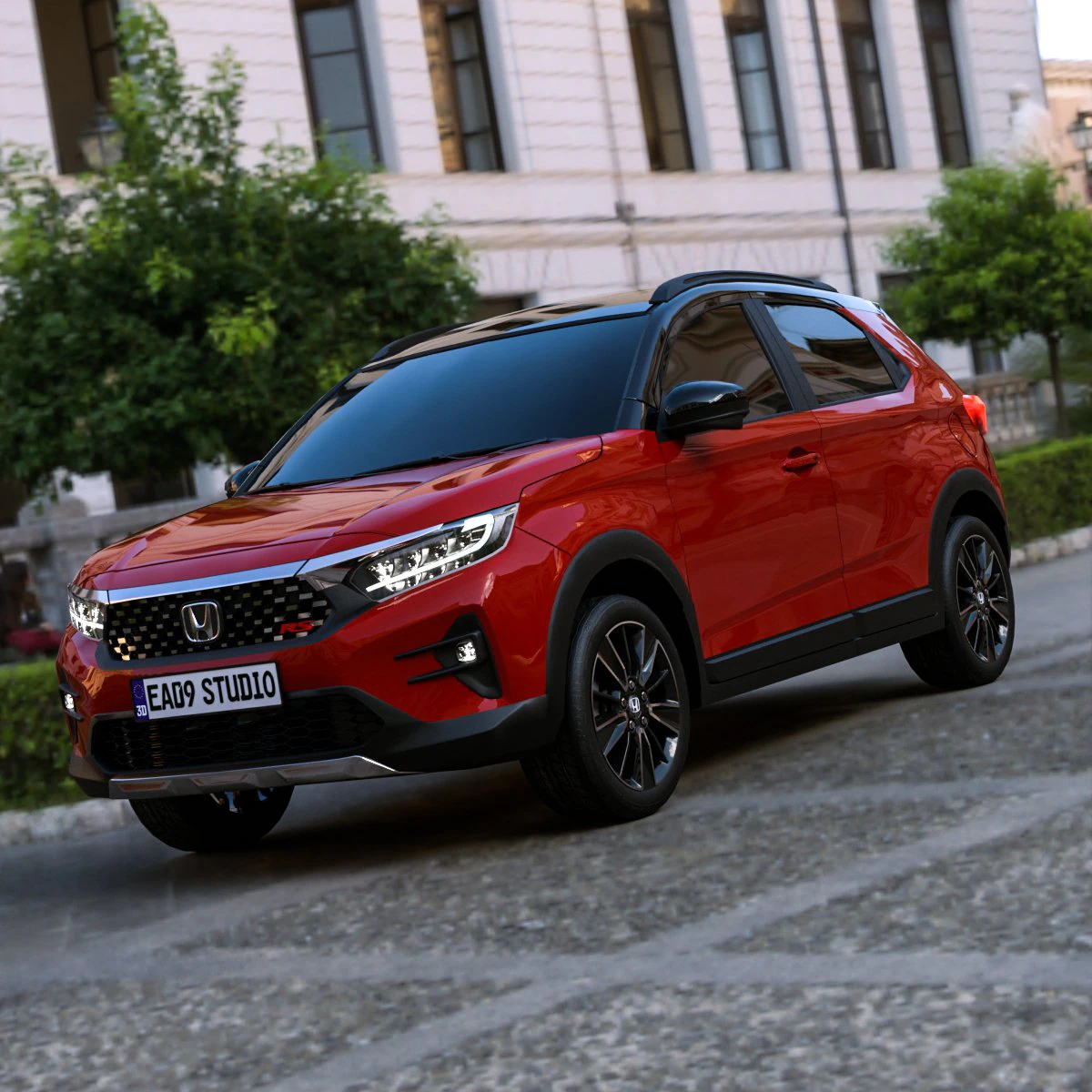 Honda WR-V 2023 Modelo 3D .c4d .max .obj .3ds .fbx .stl .blend 