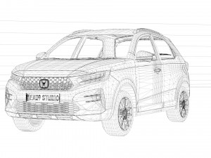 Honda WR-V 2023 3D Model