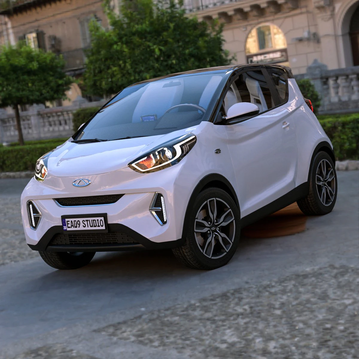 Chery iCar 2023 3D Model .c4d .max .obj .3ds .fbx .stl .blend 