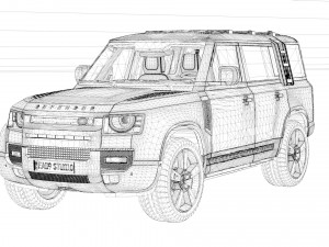 2024 Land Rover Defender 130 Outbound 3D 모델