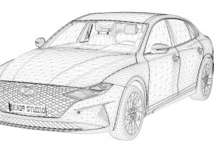 2023 Hyundai Grandeur-Azera 3D 모델