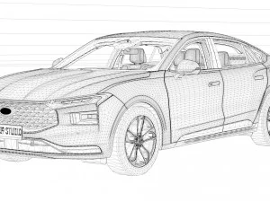 2024 Ford-Taurus 3D Model
