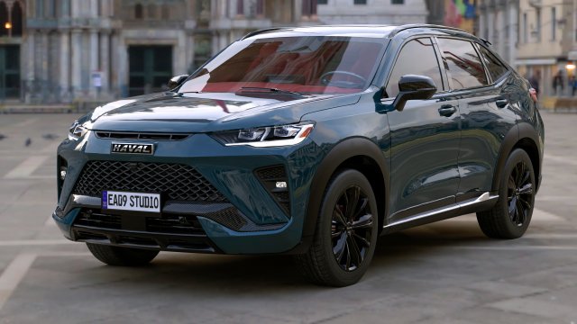 HAVAL H6 GT 2024 3D Model .c4d .max .obj .3ds .fbx .stl .blend 