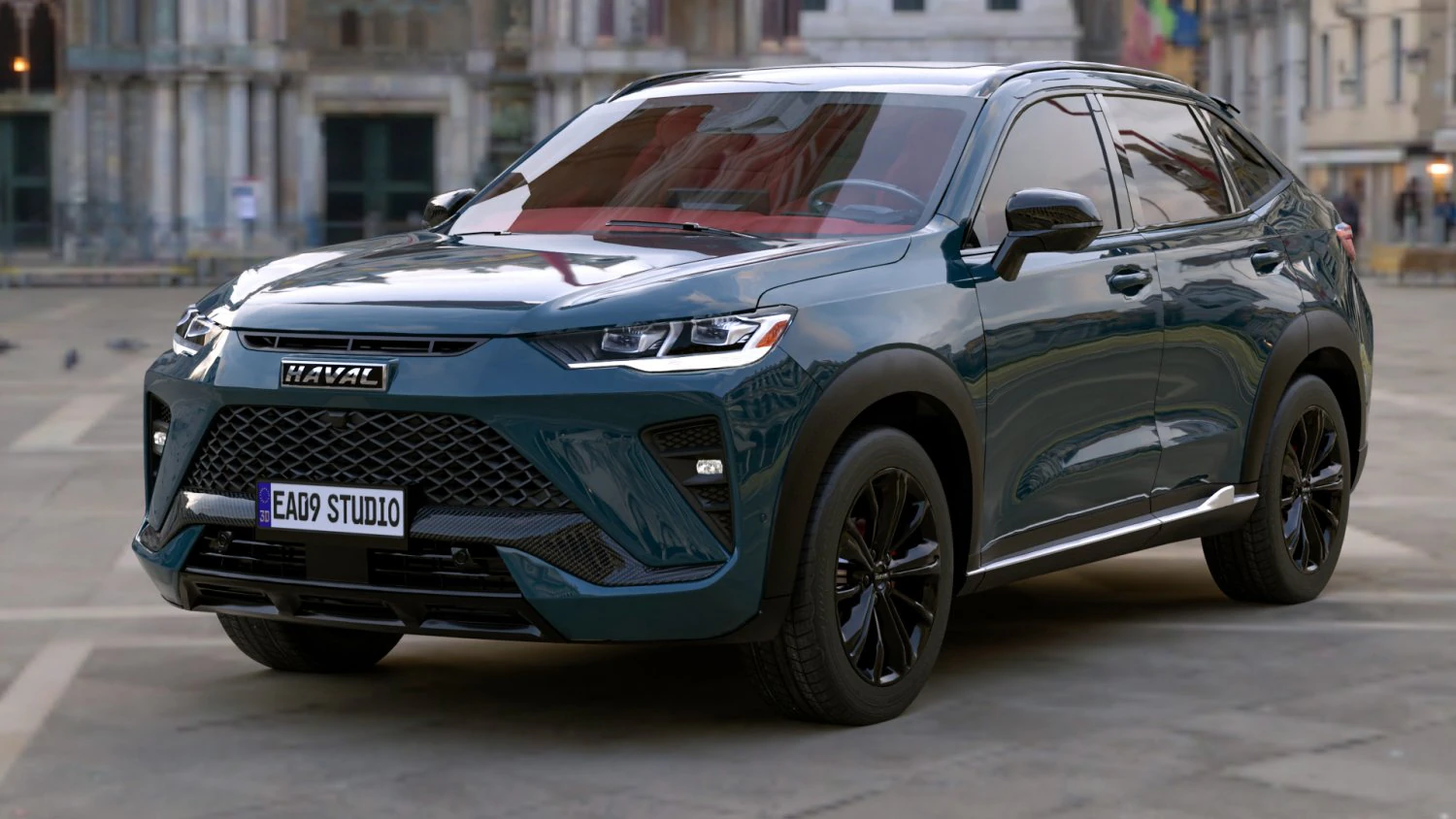HAVAL H6 GT 2024 3D Model .c4d .max .obj .3ds .fbx .stl .blend 
