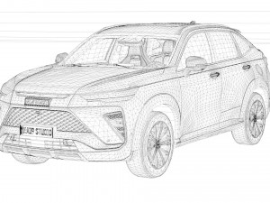HAVAL H6 GT 2024 3D Model