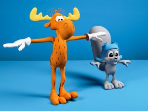 Rocky Bullwinkle Rigged Modelo 3D