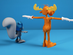 Rocky Bullwinkle Rigged Modelo 3D