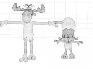 Rocky Bullwinkle Rigged Modelo 3D