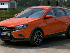 2023 Lada Vesta SW Cross 3D Model