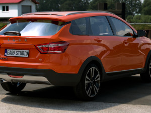 2023 Lada Vesta SW Cross 3D Model