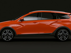 2023 Lada Vesta SW Cross 3D Model