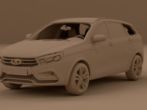 2023 Lada Vesta SW Cross 3D Model