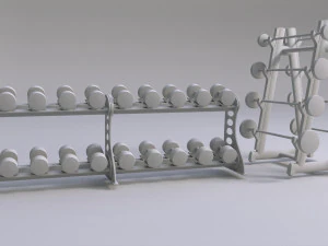 Rack GYM80 3D Model