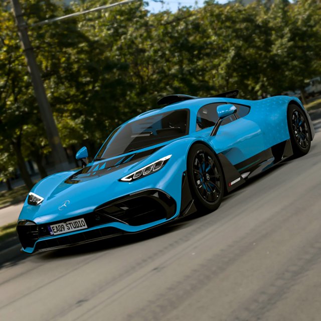 Mercedes AMG Project ONE 2023 3D मॉडल .c4d .max .obj .3ds .fbx .stl .blend 