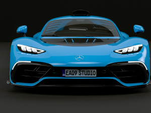 Mercedes AMG Project ONE 2023 3D मॉडल